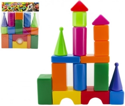 Veľké plastové stavebné kocky 18ks