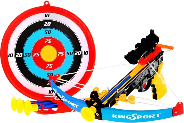 Kuša pre deti (6+) Športová sada 7 ks. + Terč + 4 šípky + Tulec + Zameriavač