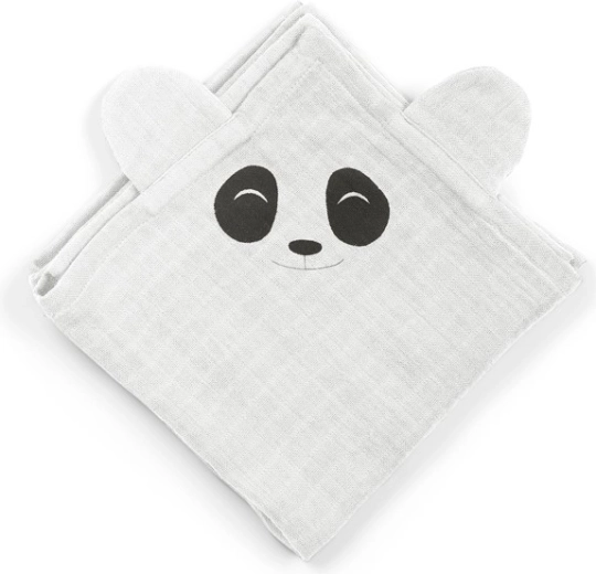 NuuRoo Bjork mušelínové plienky panda white onyx (2 ks)