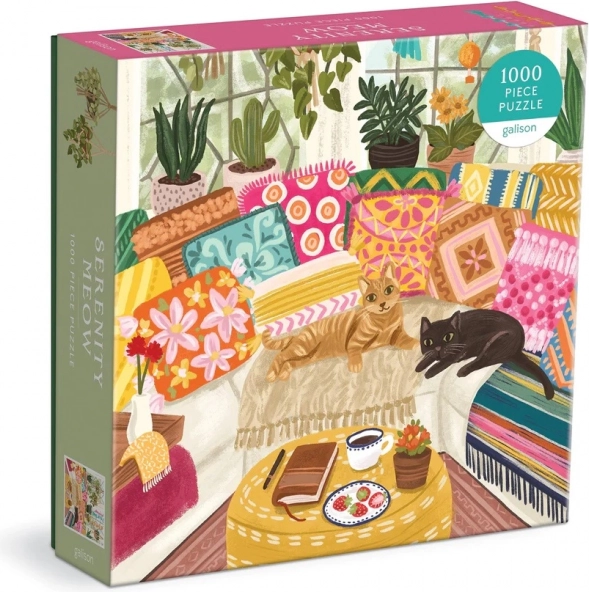 Galison puzzle Oddychujúce mačky 1000 dielikov