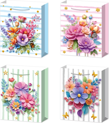 Darčeková taška M kytica