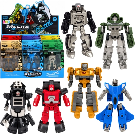 Robot 2v1 transformujúci sa na vojenské vozidlo