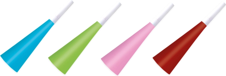 Party trúbky – sada 4 ks