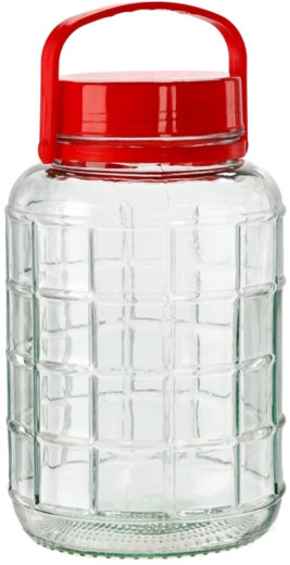 Sklenená dóza 2 l s plastovým viečkom