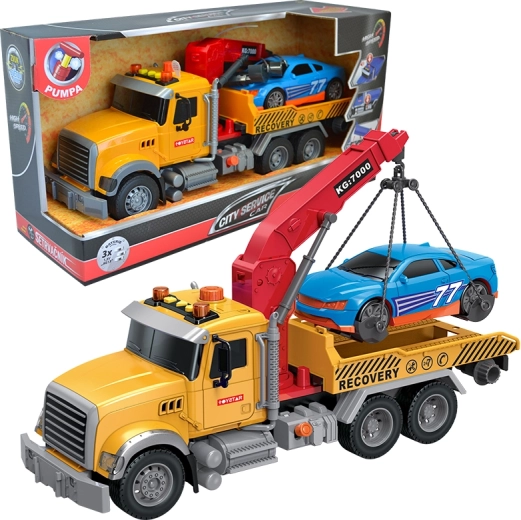 Odťahové auto so závodným autom 1:12