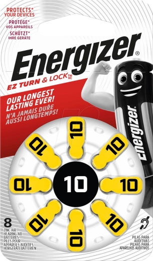 Energizer batérie do načúvadiel 10, 1,4 V, 8 ks