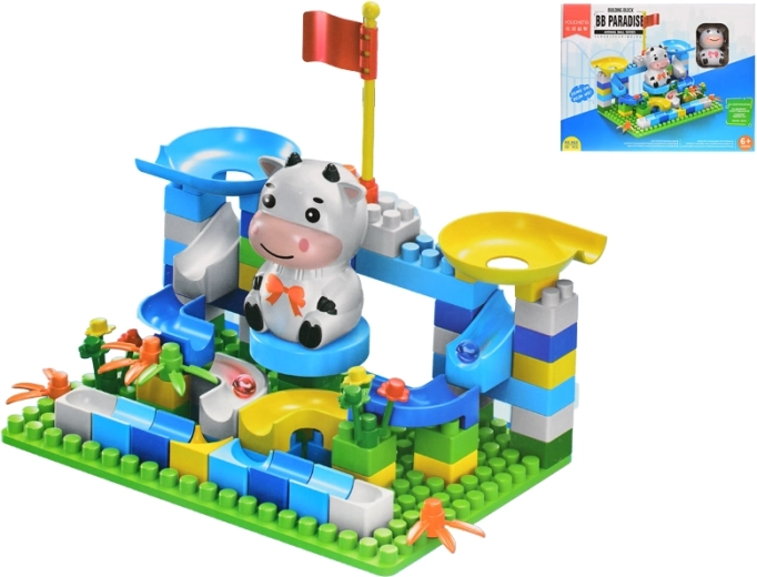 Stavebnica s dráhou a zvieratkom, 93 dielikov