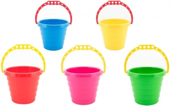 Plastové vedro na piesok 15 × 13 cm, mix farieb