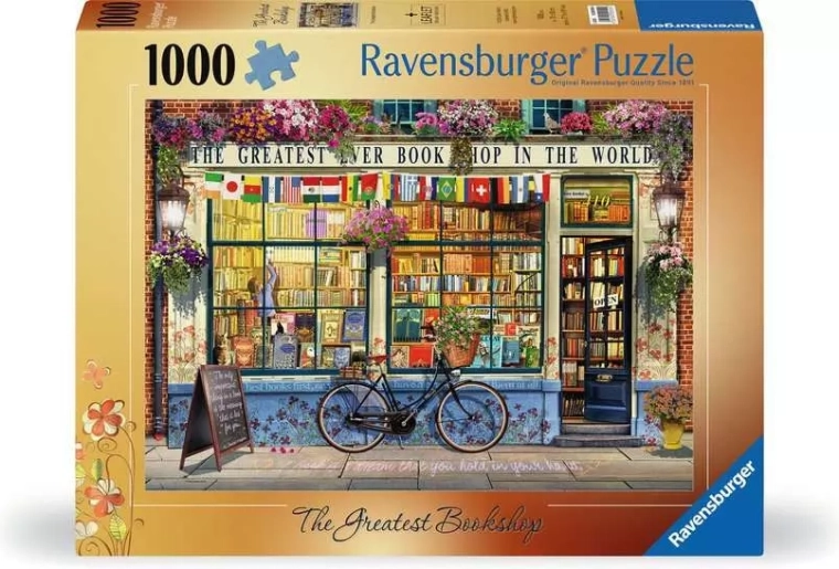 Ravensburger puzzle Úžasné kníhkupectvo 1000 dielikov