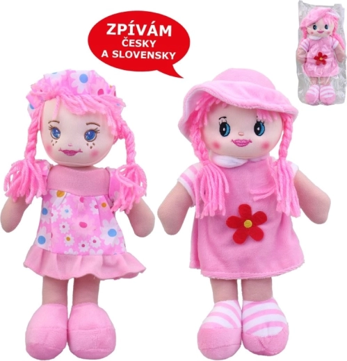 Textilná bábika MaDe s českou pesničkou 25 cm