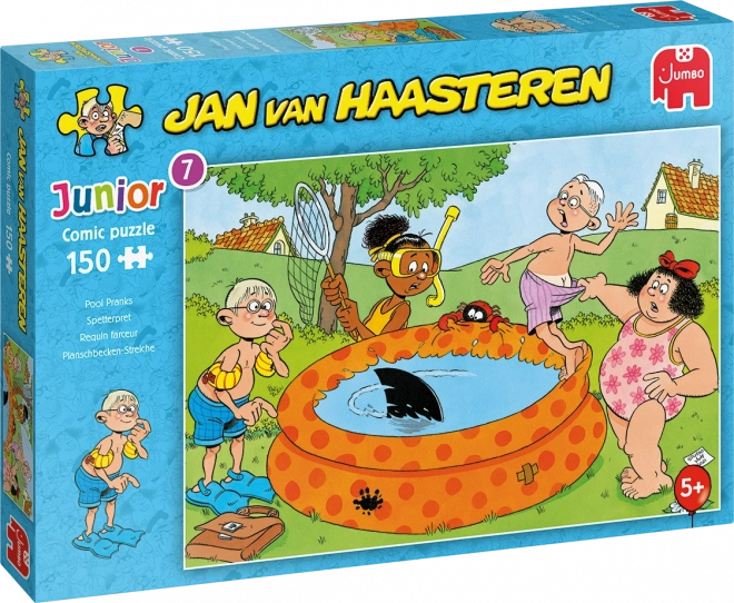 Puzzle JUMBO Jan van Haasteren Junior: žartíky pri bazéne 150 dielikov