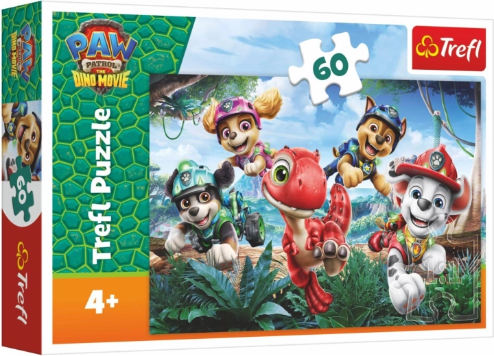 Puzzle Tlapková patrola Paw Patrol Dino Movie dinosauří záchrana 60 dielikov