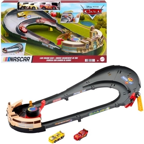Disney a Pixar Cars NASCAR pretekárska dráha s 2 autíčkami
