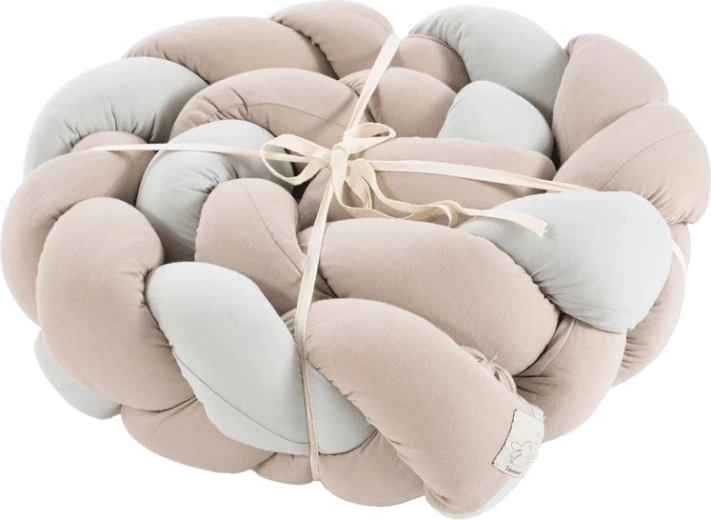 Träumeland copánkový mantinel Signature taupe & mint 180 cm