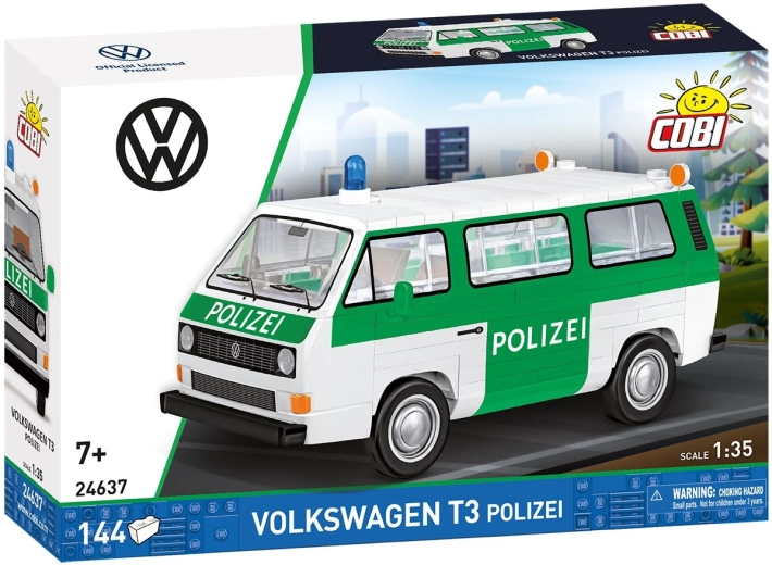 Cobi Volkswagen T3 polícia 1:35 (144 dielikov) - 1 kus