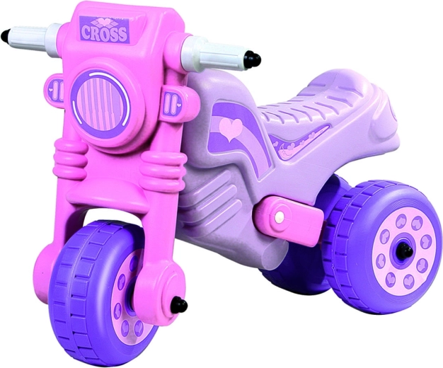 Ružové odrážadlo Cross Motor 1 59 × 38 × 45 cm
