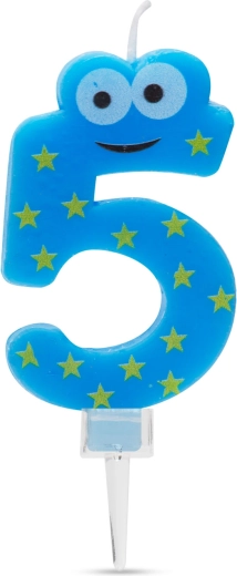 Tortová sviečka číslo 5
