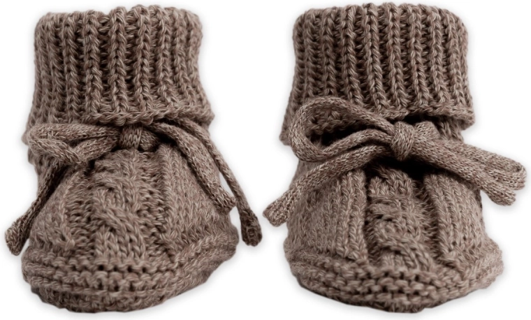 Pletené capačky Lodger knit cable buffalo 0–6 mesiacov - 1 kus