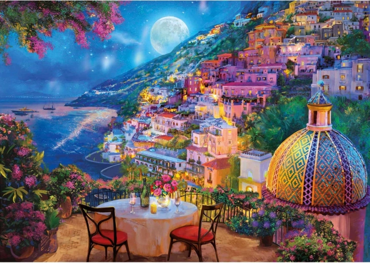 Educa puzzle Nočná Positano 2000 dielikov