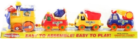 Mašinka na batérie s magnetickými vagónikmi, 32 cm