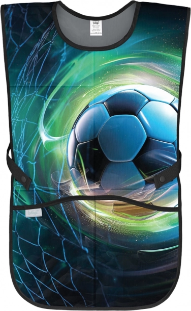Detská zástera s dizajnom futbalovej lopty