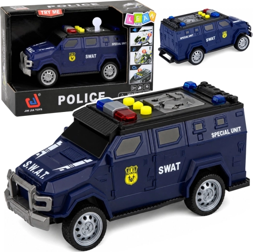 Auto jednotky SWAT so svetlami a zvukmi 1:32, 15 cm - 1 kus
