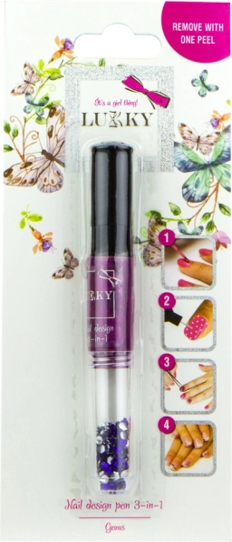 Lukky odlepovací lak na nechty a trblietky