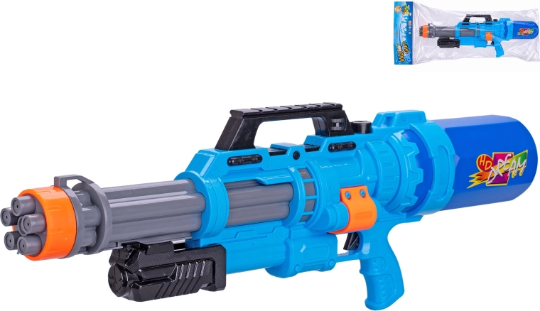 Modrá vodná pištoľ s pumpou 68 cm