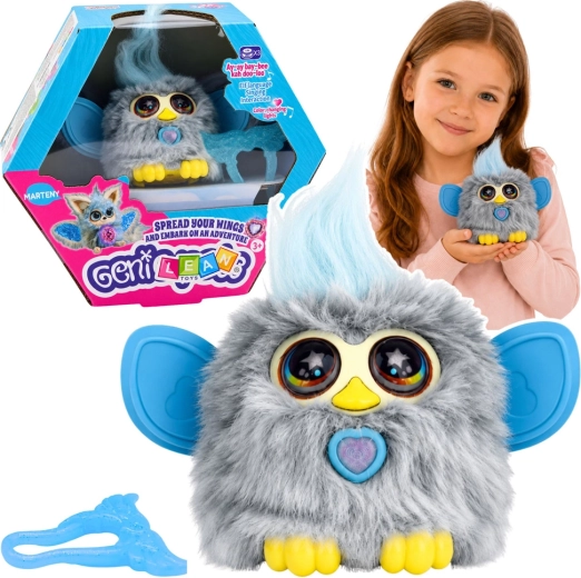 Interaktívne stvorenie Genie Pets so svetlami a zvukmi, sivé