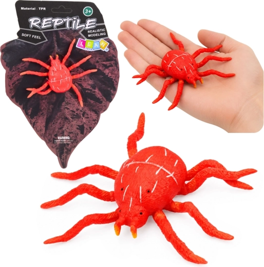Realistická gumová figúrka červený pavúk 12 cm