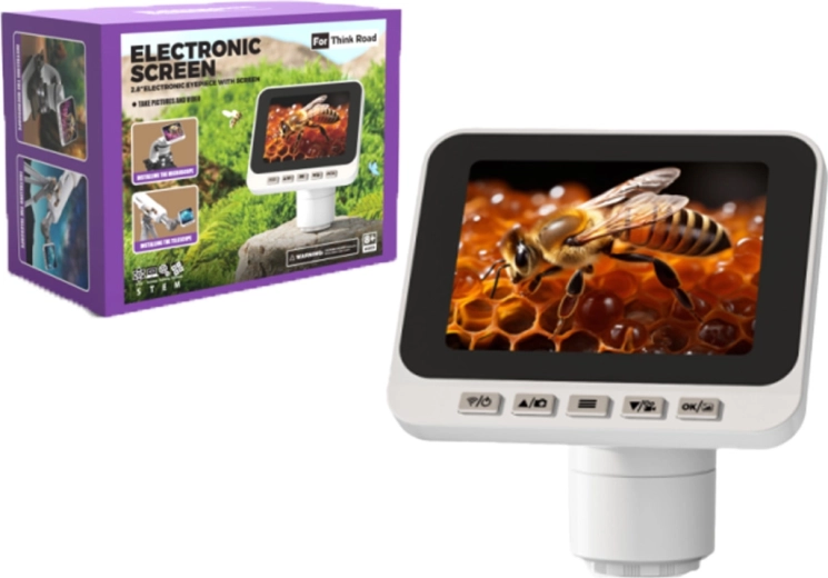 Digitálny elektronický okulár s 2,8" LCD a Wi‑Fi pre mikroskopy a teleskopy