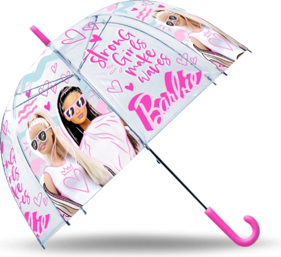 Automatický priehľadný dáždnik BARBIE pre deti