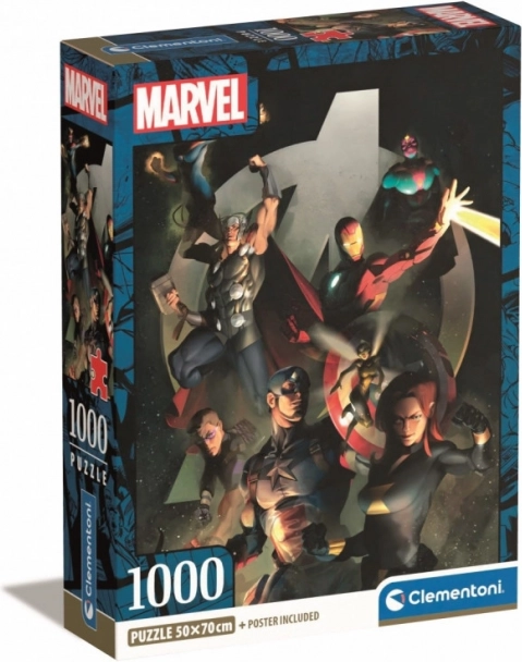 Puzzle 1000 dielikov Compact Marvel The Avengers