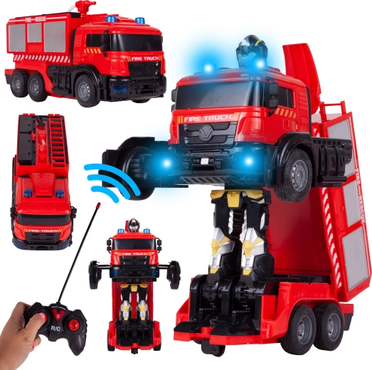 RC transformujúci hasiči robot
