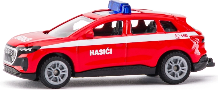 Siku hasičské veliteľské vozidlo Audi Q4 e-tron – česká verzia
