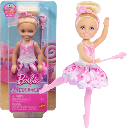 Barbie Chelsea baletka snehová víla (Luskáčik) - 1 kus