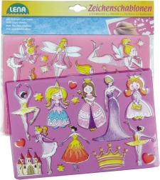 Kresliace šablóny princezné a baletky LENA