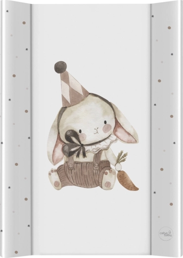 Ceba Baby ultra ľahká prebaľovacia podložka s pevnou doskou 50 × 70 cm clown bunny