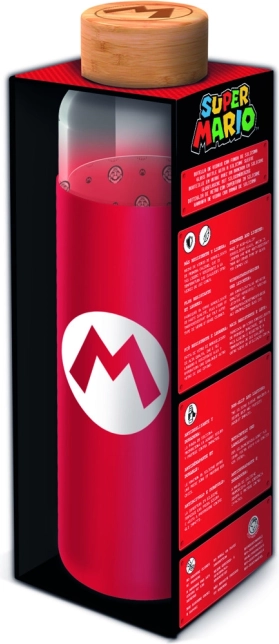 Sklenená fľaša s obalom 585 ml – SUPER MARIO