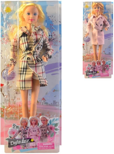 Bábika Defa Lucy v trendy kabátiku 30 cm – 1 kus