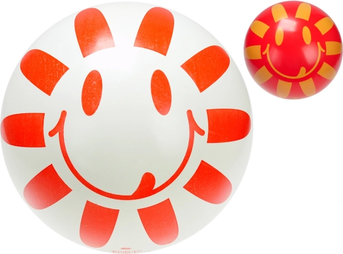 Detská gumová lopta s kvetinovým motívom 23 cm