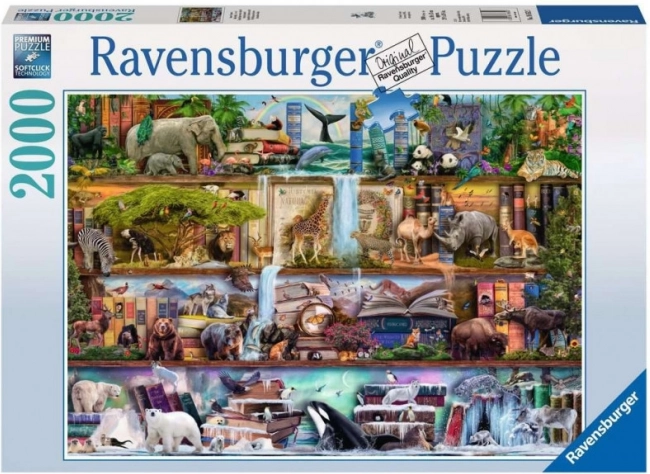 Puzzle Ravensburger Kráľovstvo divokých zvierat 2000 dielikov