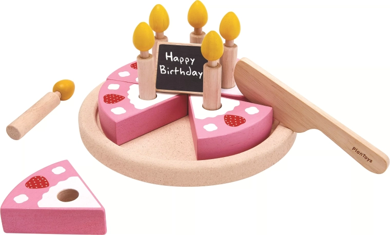PlanToys drevená narodeninová torta