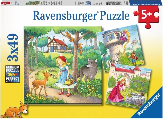 Ravensburger puzzle Klasické rozprávky 3x49 dielikov