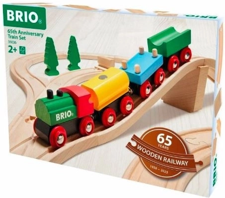 Drevená vláčiková dráha BRIO k 65. výročiu