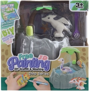 Vyfarbovacia sada dinosaury so sprchou