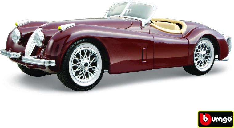 BBU Jaguar XK120 Roadster v mierke 1:24 zelený