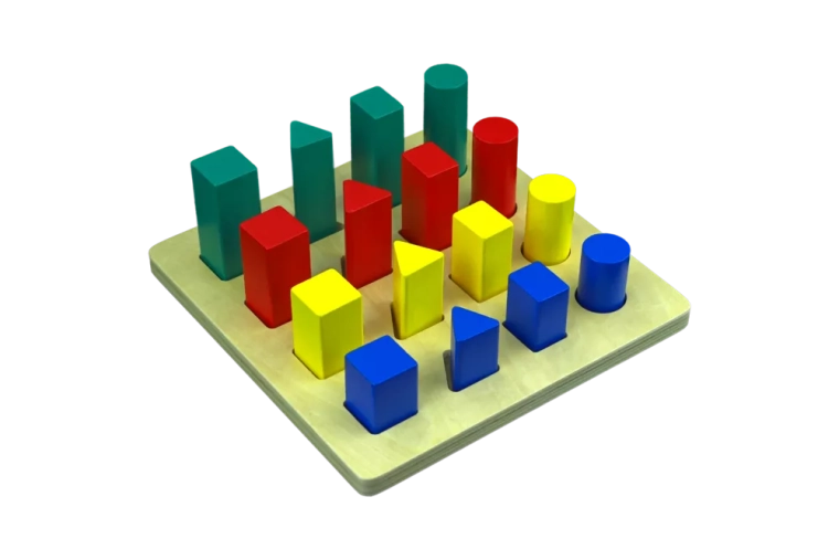 Montessori rebrík – geometrické telesá