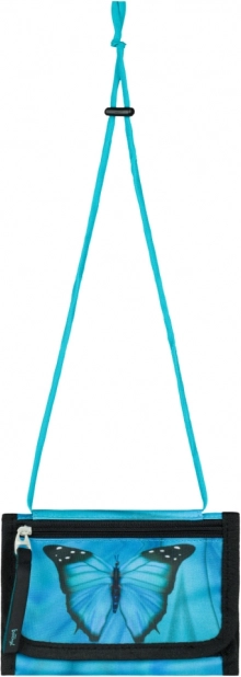 Peňaženka na krk s motívom motýľa