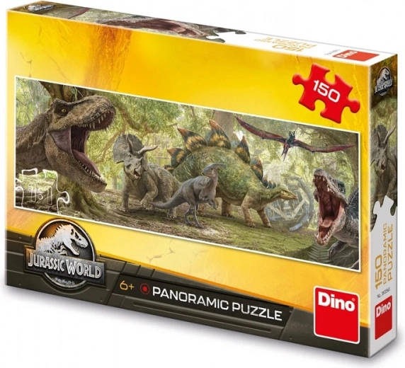 Panoramatické puzzle Jurský Svět Dino 150 dielikov